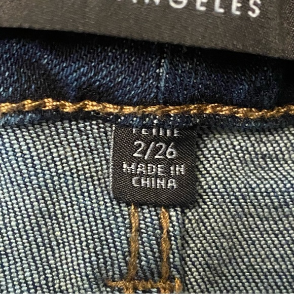 Liverpool Jeans Women's 2/26 Pamela Cropped Raw Hem Wide Leg Stretch Denim - Picture 8 of 12